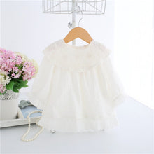 Load image into Gallery viewer, Lace Embroidery Baby Dress White - Baby White Lace Dress. Dresses Length: Above Knee, Mini. Material: COTTON. Decoration: Embroidery. Material Composition: cotton