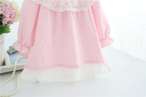 Lace Embroidery Baby Dress Pink - Baby Girl Outfit Sets6