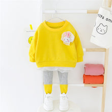 Load image into Gallery viewer, Toddler Rabbit Lace Clothing - Toddler rabbit clothes. Material: Cotton Collar: O-Neck Closure Type: Pullover Material Composition: Cotton Sleeve Length(cm): Full Pattern 1