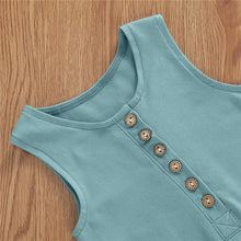 Load image into Gallery viewer, Sleeveless Baby Romper Green - Forest Green Baby Romper5