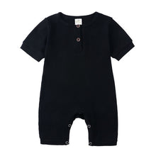 Load image into Gallery viewer, Summer Baby Romper - Baby Rompers Unisex. Material: Cotton Gender: Unisex Age Range: 3-24mPattern Type: Solid Collar: O-Neck Item Type: Rompers7