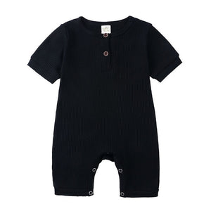 Summer Baby Romper - Baby Rompers Unisex. Material: Cotton Gender: Unisex Age Range: 3-24mPattern Type: Solid Collar: O-Neck Item Type: Rompers7