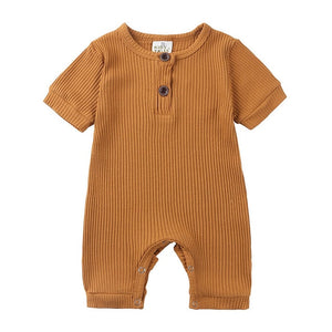 Summer Baby Romper - Baby Rompers Unisex. Material: Cotton Gender: Unisex Age Range: 3-24mPattern Type: Solid Collar: O-Neck Item Type: Rompers0