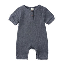 Load image into Gallery viewer, Summer Baby Romper - Baby Rompers Unisex. Material: Cotton Gender: Unisex Age Range: 3-24mPattern Type: Solid Collar: O-Neck Item Type: Rompers9