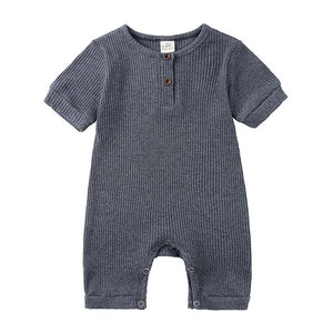 Summer Baby Romper - Baby Rompers Unisex. Material: Cotton Gender: Unisex Age Range: 3-24mPattern Type: Solid Collar: O-Neck Item Type: Rompers9