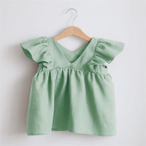 A-line Baby Girl Dress - Baby Girl Clothes | Laudri Shop light green