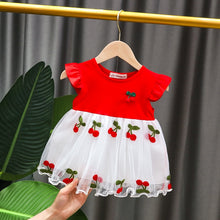 Load image into Gallery viewer, Tutu Red Dress - Red Tutu Dress Girl | LaudriShop. Age Range: 3-24mSleeve Length(cm): Short Dress Style: tutu dress Material Composition: cotton