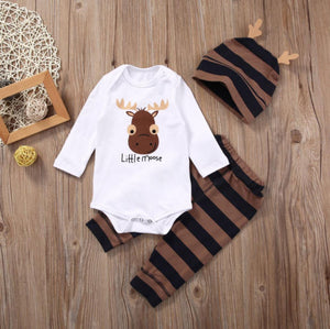 Little Moose Baby Boy Christmas outfit