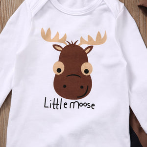 Little Moose Baby Boy Christmas outfit