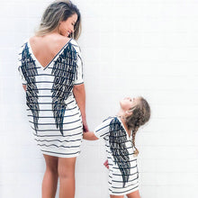 Load image into Gallery viewer, Mother and Daughter Short Sleeve Striped Dress