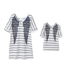 Load image into Gallery viewer, Mother and Daughter Short Sleeve Striped Dress