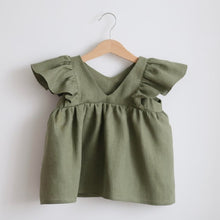 Load image into Gallery viewer, A-line Baby Girl Dress - Baby Girl Clothes | Laudri Shop green