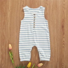 Load image into Gallery viewer, Sleeveless Baby Romper White - White Baby Romper Boy