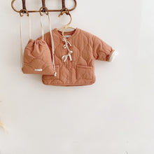Load image into Gallery viewer, Autumn Winter Girls Coat Beige Backpack