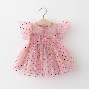 Polka Pink Dot Baby Girl Dress