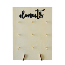 Load image into Gallery viewer, Wooden Doughnut Wall Christmas Decoration - Acrylic Doughnut Wall. Material: Wood Occasion: Easter, Gender Reveal, Back To School, Thanksgiving, Birthday Party, Christmas.4