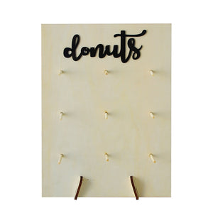 Wooden Doughnut Wall Christmas Decoration - Acrylic Doughnut Wall. Material: Wood Occasion: Easter, Gender Reveal, Back To School, Thanksgiving, Birthday Party, Christmas.4