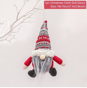 Faceless Gnome Christmas Decorations