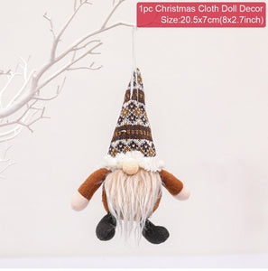 Faceless Gnome Christmas Decorations