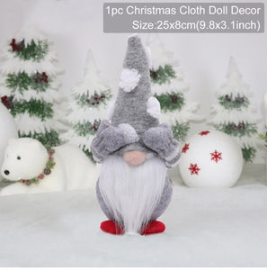 Faceless Gnome Christmas Decorations