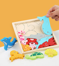 Load image into Gallery viewer, Wooden Colorful 3D Puzzle - Wooden Puzzles for Babies1