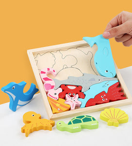 Wooden Colorful 3D Puzzle - Wooden Puzzles for Babies1