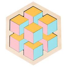Load image into Gallery viewer, Wooden Colorful 3D Puzzle