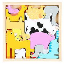 Load image into Gallery viewer, Wooden Colorful 3D Puzzle