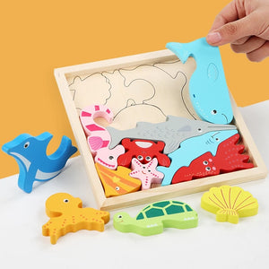 Wooden Colorful 3D Puzzle - Wooden Puzzles for Babies56