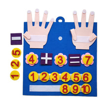 Load image into Gallery viewer, Montessori Felt Finger Numbers Math Toy