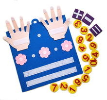 Load image into Gallery viewer, Montessori Felt Finger Numbers Math Toy