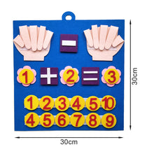 Load image into Gallery viewer, Montessori Felt Finger Numbers Math Toy