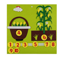 Load image into Gallery viewer, Montessori Felt Finger Numbers Math Toy