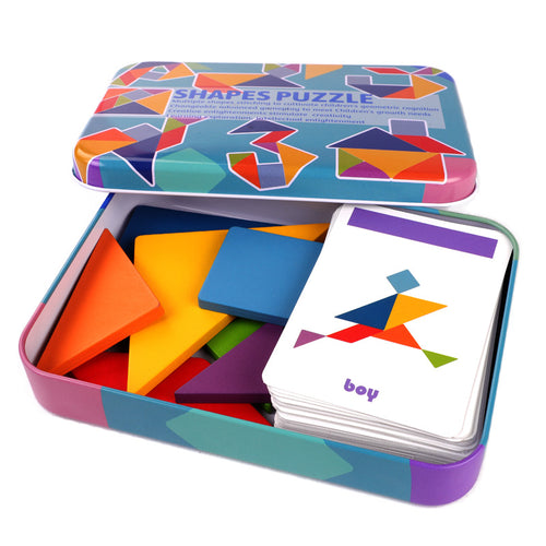 3D Wooden Pattern Animal Puzzle - Baby Educational Toys | LaudriShop