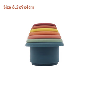 Baby Silicone Stacking Cups - Stacking Cups Baby Recommend Age: 3m+Warning: Keep away from fire Name: Stacked cups9