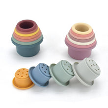 Load image into Gallery viewer, Baby Silicone Stacking Cups - Stacking Cups Baby Recommend Age: 3m+Warning: Keep away from fire Name: Stacked cups4