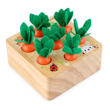 Load image into Gallery viewer, Montessori Pull Carrot Wooden Set