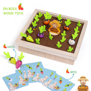 Montessori Pull Carrot Wooden Set