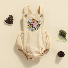 Load image into Gallery viewer, Sleeveless Flowers Embroidery Romper