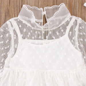 Baby Girls White Lace Dress - Baby Clothing | Laudri Shop7