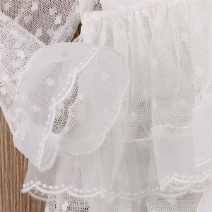 Baby Girls White Lace Dress - Baby Clothing | Laudri Shop3