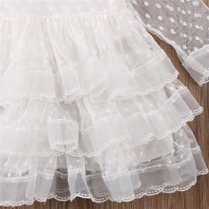 Baby Girls White Lace Dress - Baby Clothing | Laudri Shop5