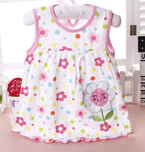 Load image into Gallery viewer, Baby Girls Summer Dress - Baby Summer Dess Girl white with dotts
