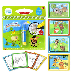 Magic Water Coloring Book - Book Color of Water Material: Cardboard Type: Drawing Board Age Range: > 3 years old Gender: Unisex Warning: keep away from fire 1