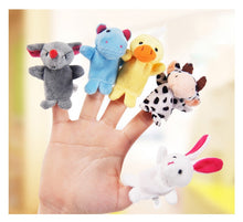 Load image into Gallery viewer, Cartoon Animal Velvet Finger Puppet Toys from Laudri Shop