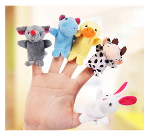 Cartoon Animal Velvet Finger Puppet Toys from Laudri Shop