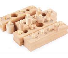 Load image into Gallery viewer, Montessori Educational Cylinder Socket Blocks Toy from Laudri Shop 