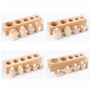 Montessori Educational Cylinder Socket Blocks Toy from Laudri Shop 