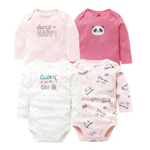 Load image into Gallery viewer, 4 PCS/LOT Cotton Baby Bodysuit Long Sleeve from Laudri Shop