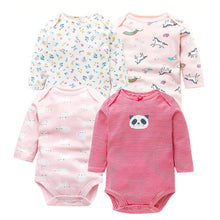 Load image into Gallery viewer, 4 PCS/LOT Cotton Baby Bodysuit Long Sleeve from Laudri Shop2